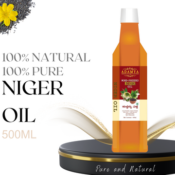 Wood Pressed Niger Seed Oil _ 100% Natural, 100% Pure and chemical free
